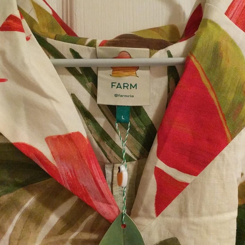 Farm Rio spring forest mini dress - Picture 6 of 7